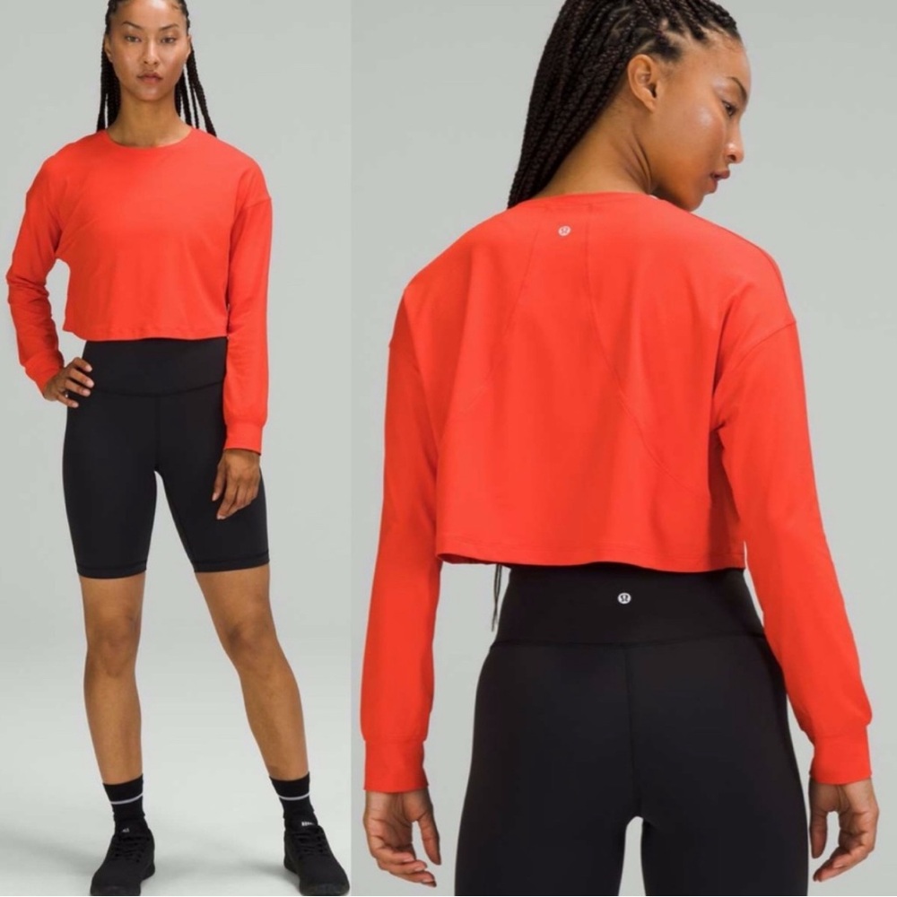 NWOT Lululemon Abrasion-Resistant Long Sleeve Muscle Love 8 Crop